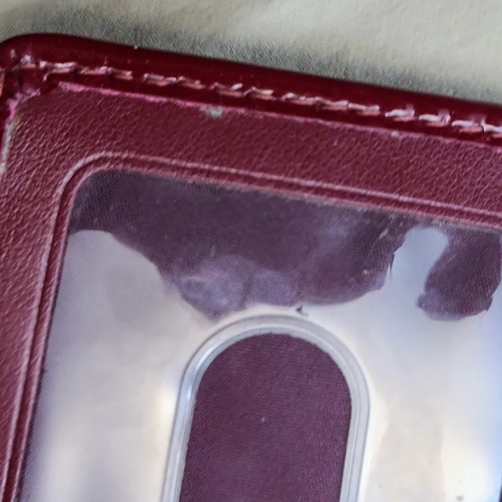 Coach Women's Embossed Leather Wallet - Metlot - Picture 6 of 7